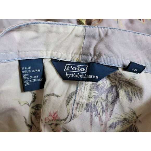 Rare Polo Ralph Lauren Palm Tree Island Aloha Diver Retro Swim Trunks, 34 EUC - Picture 6 of 6
